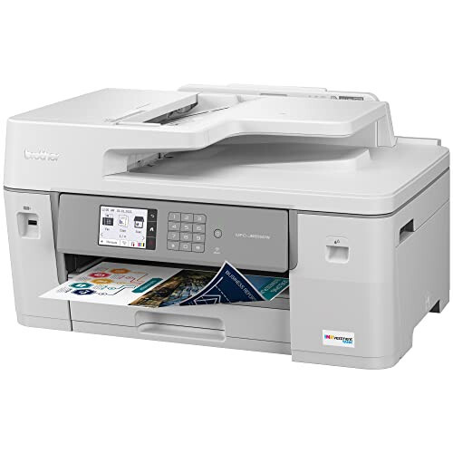 Brother MFC-J6555DW INKvestment Tank Rangli Siyohli Ko'p Funktsiyali Printer, Qutida 1 Yilgacha Siyoh va 11” x 17” Chop etish, Nusxa Ko'chirish, Skanlash va Faks Imkoniyatlari bilan - 4