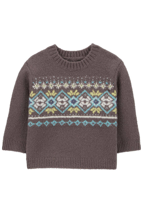 Brown Baby Boy Sweater - 3