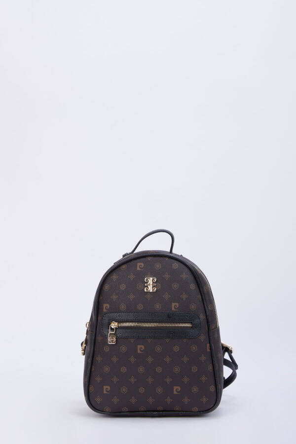 Brown Black Monogram Women's Backpack 05PO22Y1541 - 2