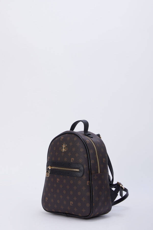 Brown Black Monogram Women's Backpack 05PO22Y1541 - 3