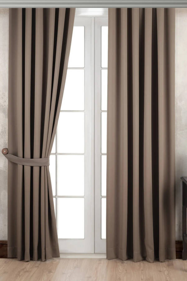 Brown Blackout Sunproof Dimout Curtain - 2