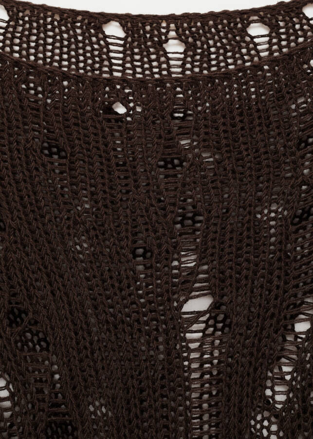 Brown knitted sweater - 14