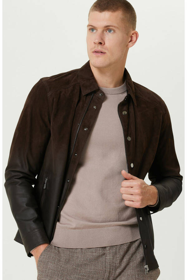 Brown Leather Coat - 18