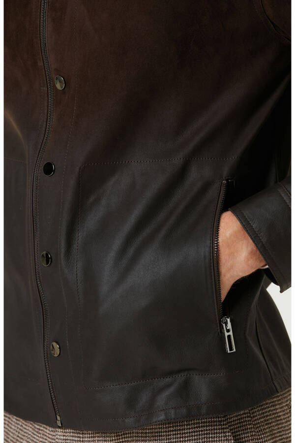 Brown Leather Coat - 24