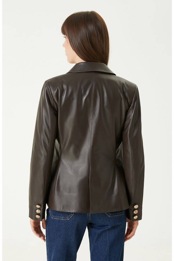 Brown Leather Jacket - 18