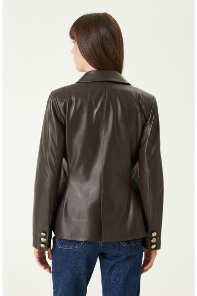 Brown Leather Jacket - 12