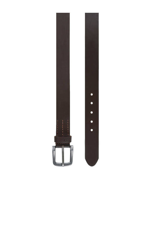 Brown men's belt - 1