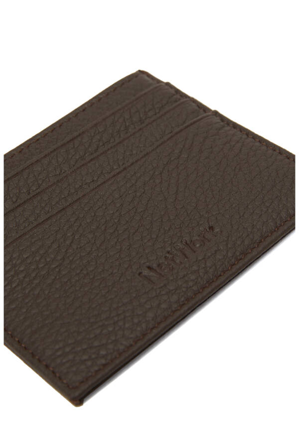 Brown Men's Leather Wallet - 8