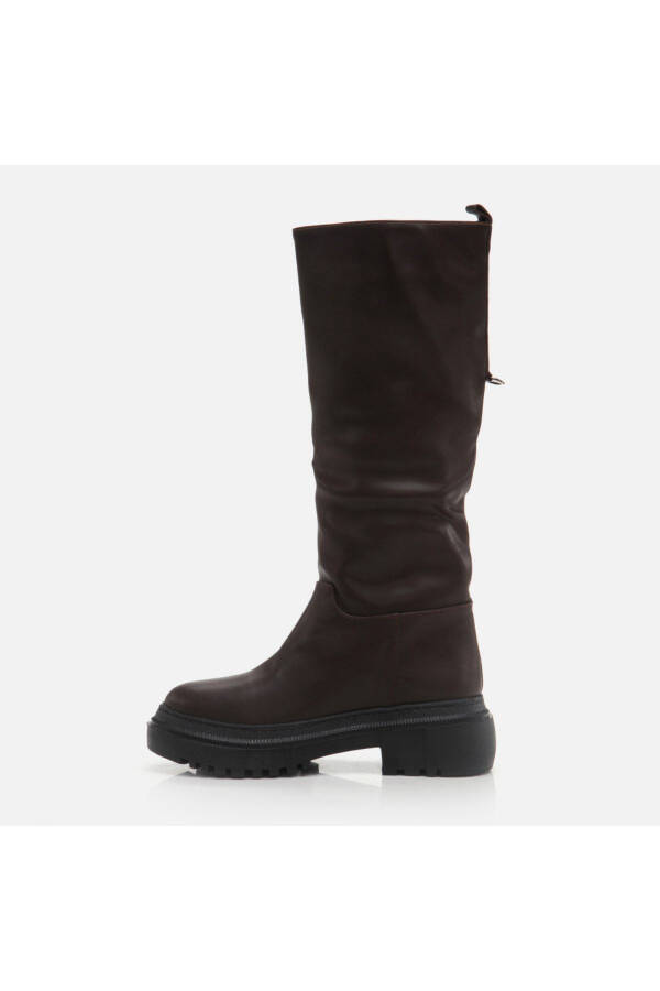 Brown women's boots - 4