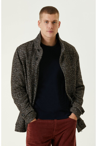 Brown wool coat - 3