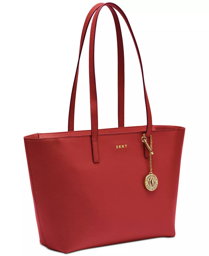 Bryant Medium Zippered Tote Bag Bright Red - 3