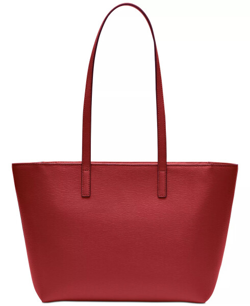 Bryant Medium Zippered Tote Bag Bright Red - 4