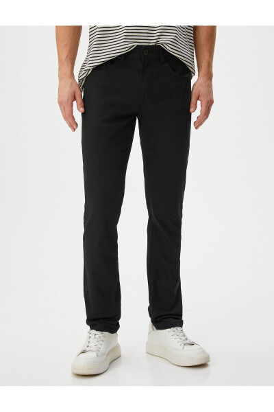 Bsc Men's Black Jean Trousers - 15