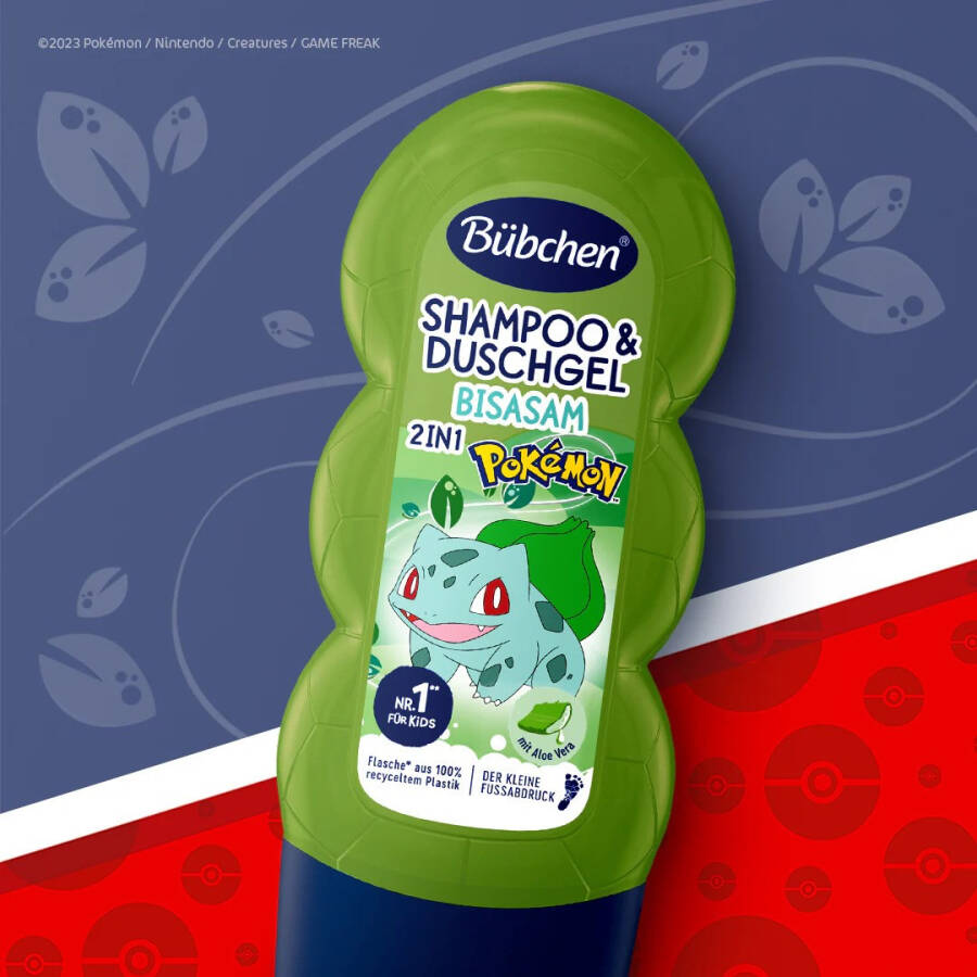 Bübchen Çocuk Şampuan&Duş Jeli 2 in 1 Pokemon Bulbasaur 230 ml - 3