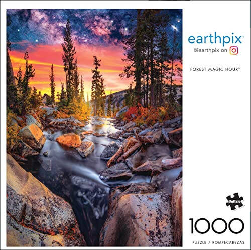 Buffalo Games - Earthpix - Forest Magic Hour - 1000 Piece Jigsaw Puzzle for Adults Challenging Puzzle Perfect for Game Nights - Finished Puzzle Size is 26.75 x 19.75 - 2