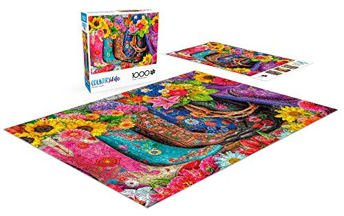 Buffalo Games - Kovboy qizlari ranglari - 1000 qismli jumbo puzzle - 4