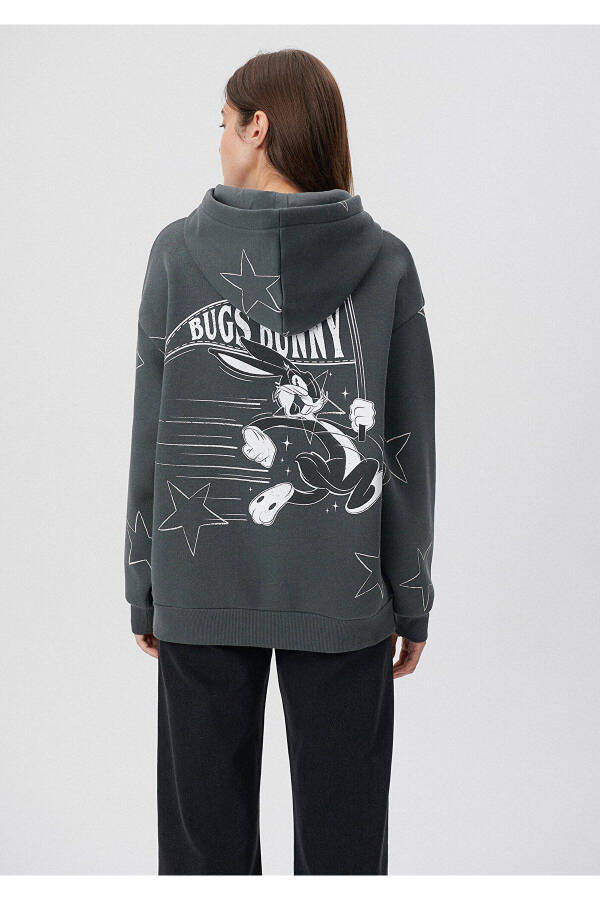 Bugs Bunny Baskılı Gri Sweatshirt 1S10026-70092 - 4