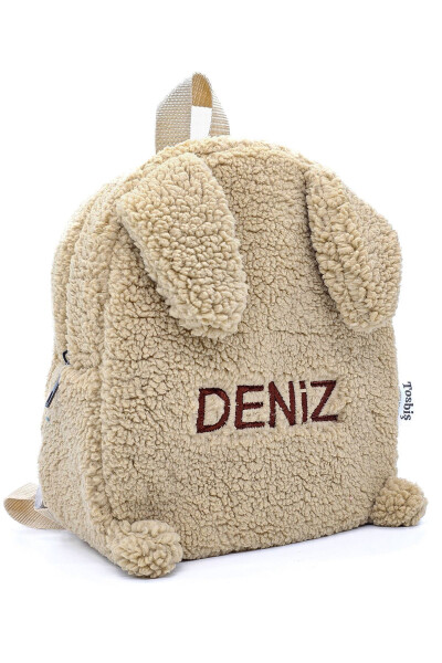 Bunny Beige 0 - 8 Years Preschool Kindergarten Children School / Plush Backpack - 3