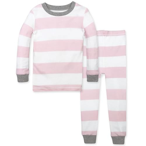 Burt's Bees Baby Baby Girls' Pajamas, Tee and Pant 2-Piece Pj Set, 100% Organic Cotton - 27