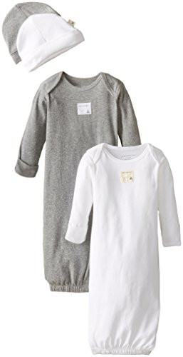 Burt's Bees Baby Baby Girls' Sleeper Gown & Hat Set, One Size, 0-6 Months, 100% Organic Cotton - 36