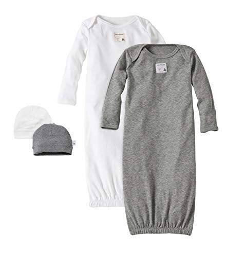 Burt's Bees Baby Baby Girls' Sleeper Gown & Hat Set, One Size, 0-6 Months, 100% Organic Cotton - 37