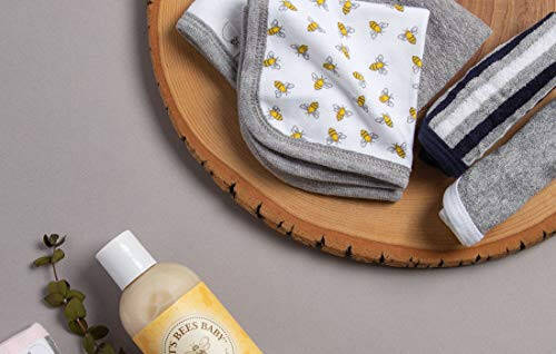 Burt's Bees Bebek Bebek Yüz Bezi, %100 Organik Pamuk, Yumuşak ve Süper Emici Örgü Havlu Yüz Bezi - 6'lı Paket - 23