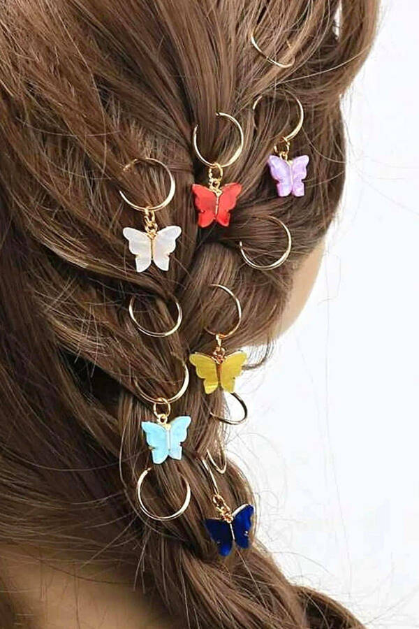 Butterfly Colorful 20 Piece Hair Clip Set - 2