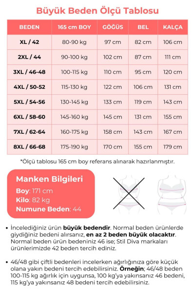 Büyük Beden Bisiklet Yaka Fakir Kol Cepli Çiçek Desenli Uzun Elbise 173306 - 3