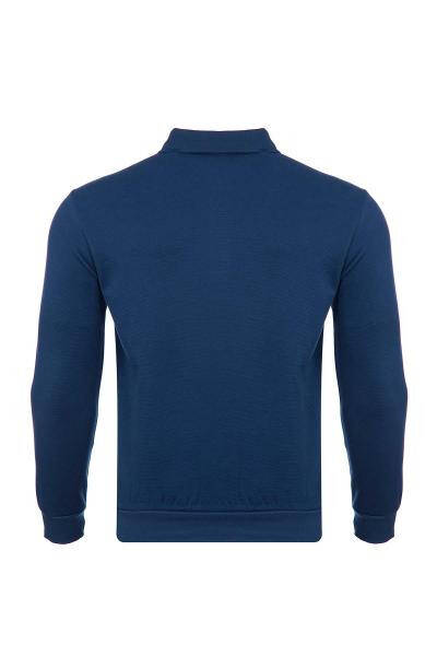 Büyük Beden Klasik Kalıp Polo Yaka Sweatshirt - 6