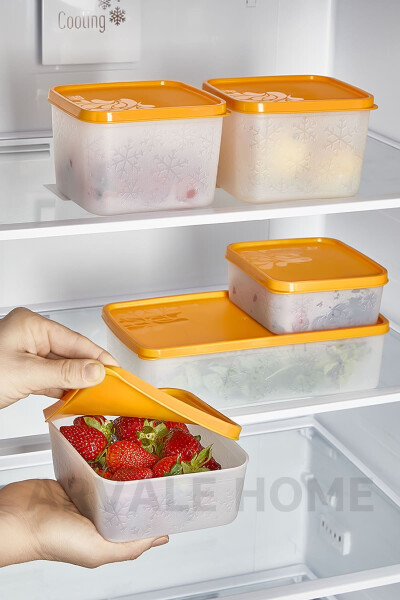 Buzzy Deep Freeze Freezer Compatible Storage Container Set - 5 Piece Set | No Frost Buzzy - 5