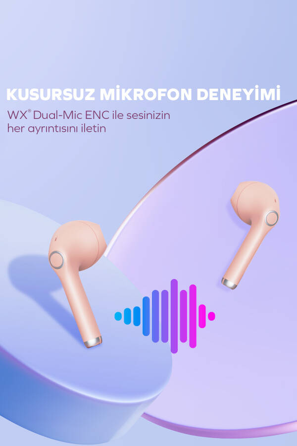 by Deji Curvy Kablosuz Bluetooth Kulak İçi Kulaklık, HD Mikrofonlu Ultra Hafif, HiFi Ses - 8