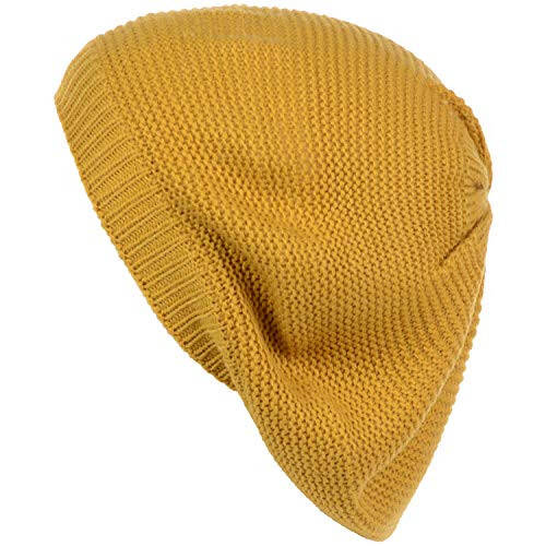 BYOS Chic French Style Lightweight Soft Slouchy Knit Beret Beanie Hat in Solid - 6