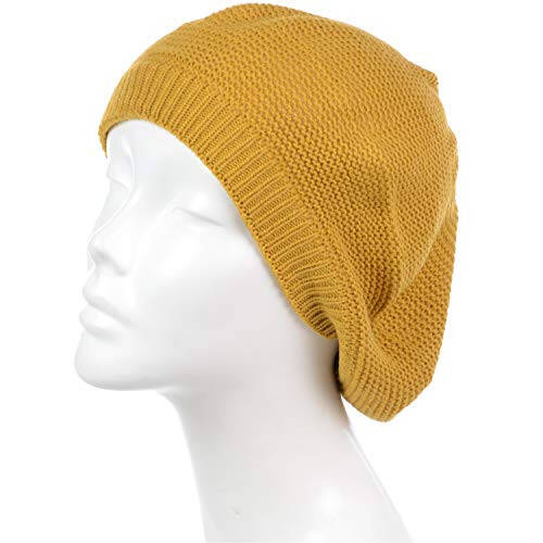 BYOS Chic French Style Lightweight Soft Slouchy Knit Beret Beanie Hat in Solid - 9