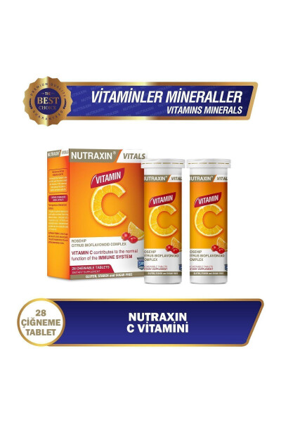 C Vitamini 28 Çiğneme Tableti - 1.000 Mg - 1