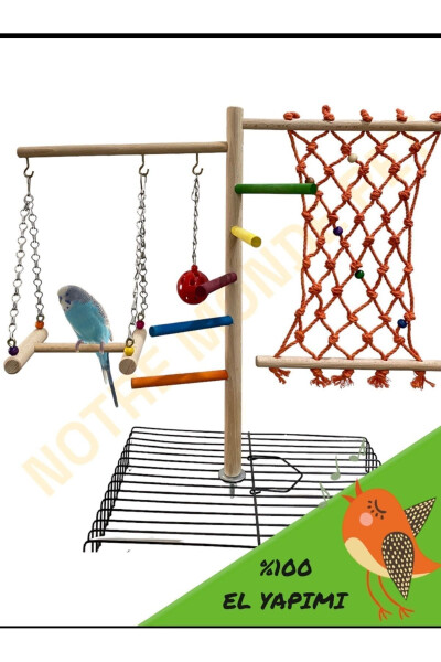 Cage Top Bird Tunnel Climbing Rope for Budgies, Cockatiels and other Birds - 6