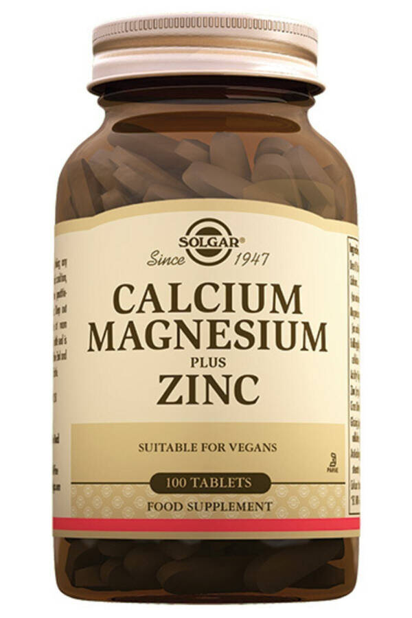 Calcium Magnesium Plus Zinc 100 Tablets - 6