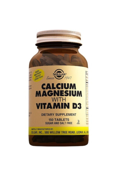 Calcium Magnesium With Vitamin D3 150 Tablets - 1