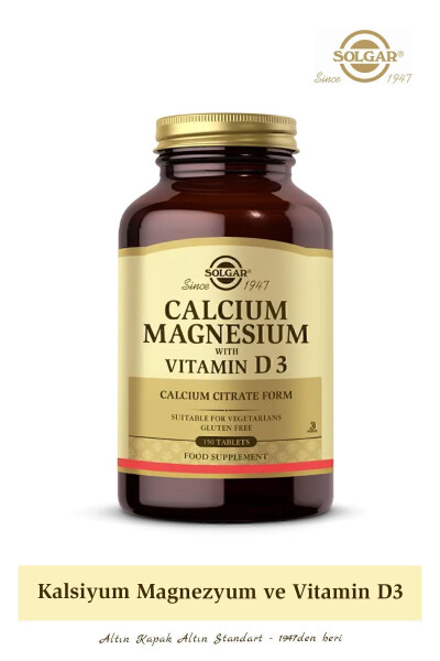 Calcium Magnesium With Vitamin D3 150 Tablets - 7