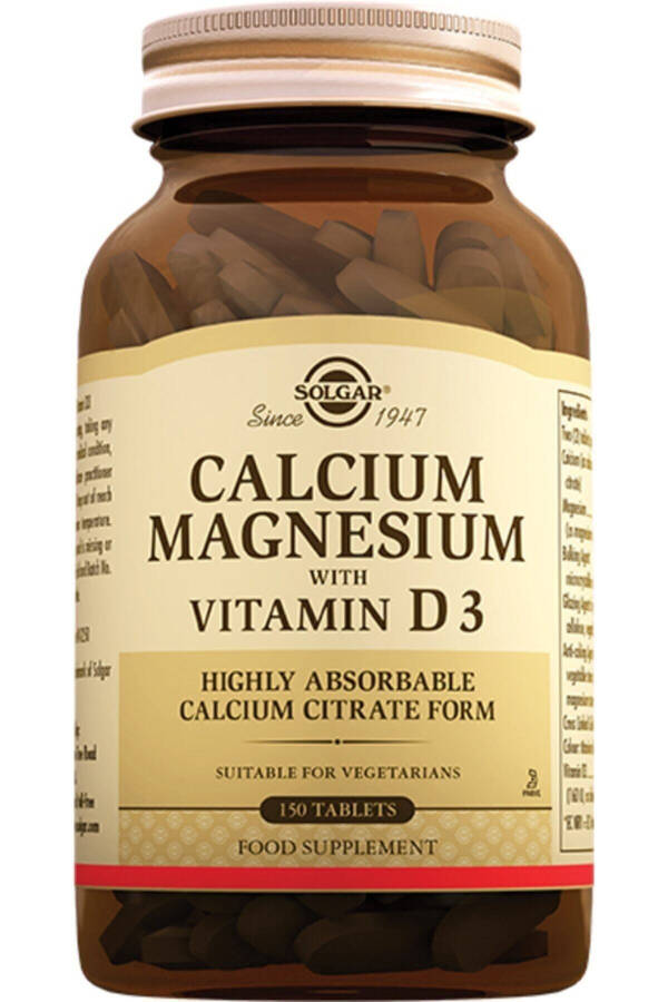 Calcium Magnesium With Vitamin D3 150 Tablets - 13