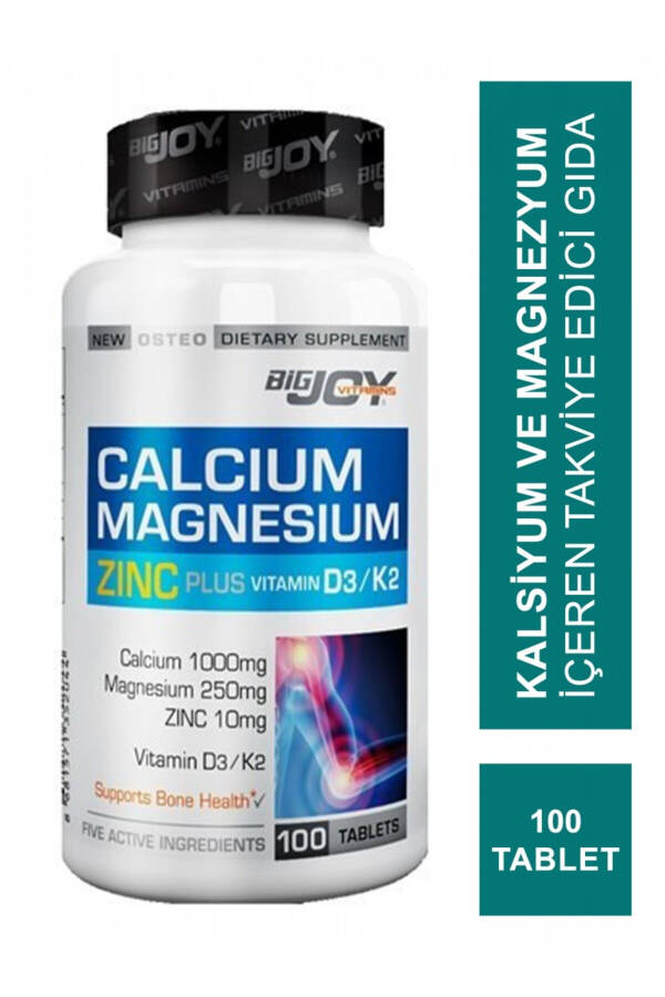 Calcium Magnesium Zinc Plus 100 Tablets - 1