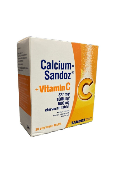 Calcium-Sandoz Vitamin C 20 Effervescent Tablets - 4