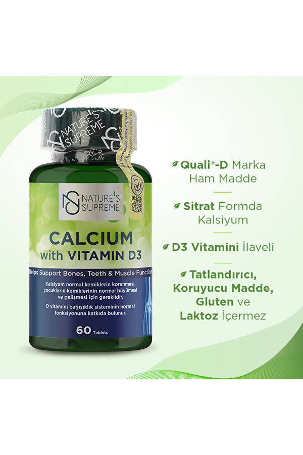 Calcium With Vitamin D3 60 Tablets - 6