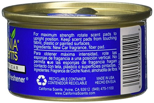 California Scents Dökülmeye Karşı Kutu Hava Tazeleyici, Çevre Dostu Koku Giderici, Ev, Araba ve Daha Fazlası İçin, Newport Yeni Araba Kokusu, 1.5 oz, 12'li Paket - 3