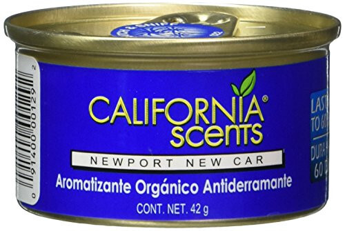 California Scents Spillproof Can Air Freshener Eco-Friendly Odor Neutralizer for Home, Car, & Much More, Newport New Car, 1.5 oz, 12 Pack - 1