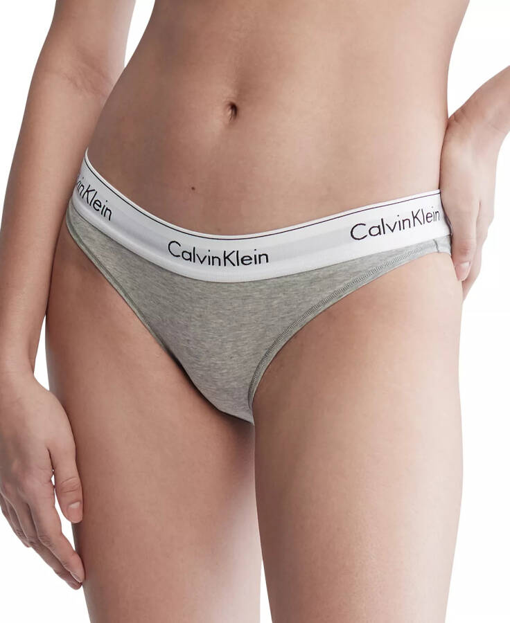 Calvin Klein Ayollar uchun Zamonaviy Paxta Bikini Ichki Kiyim F3787 Kulrang Melanj - 4