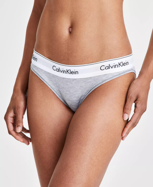 Calvin Klein Ayollar uchun Zamonaviy Paxta Bikini Ichki Kiyim F3787 Kulrang Melanj - 6