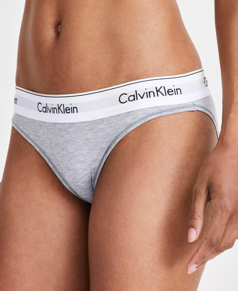 Calvin Klein Ayollar uchun Zamonaviy Paxta Bikini Ichki Kiyim F3787 Kulrang Melanj - 8