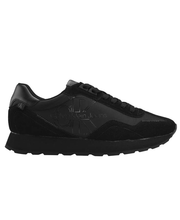 Calvin Klein Men's Eden Lace Up Casual Sneakers All Black - 2