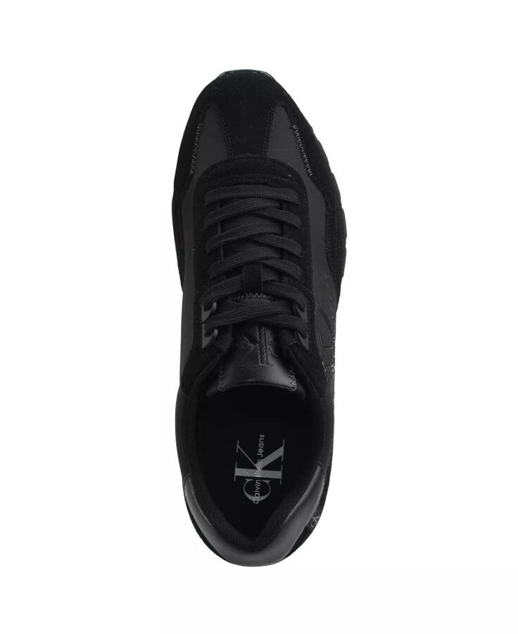 Calvin Klein Men's Eden Lace Up Casual Sneakers All Black - 4