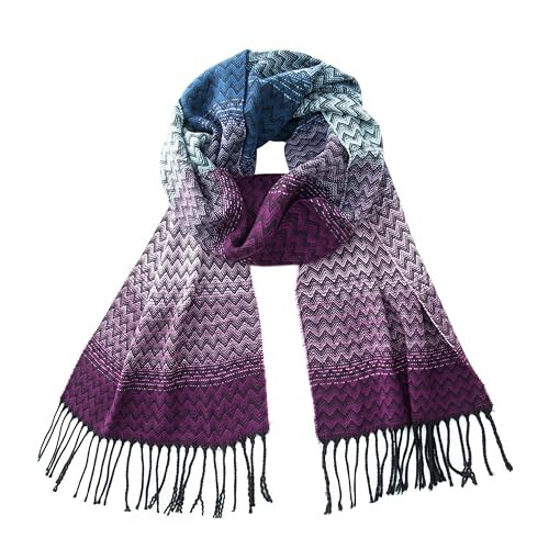 CALVIN & OLIVIA Cashmere Feel Scarf Soft Winter Soft Tartan Plaid Fashion Scottish Check Multi-Color Gift for Men Women - 1